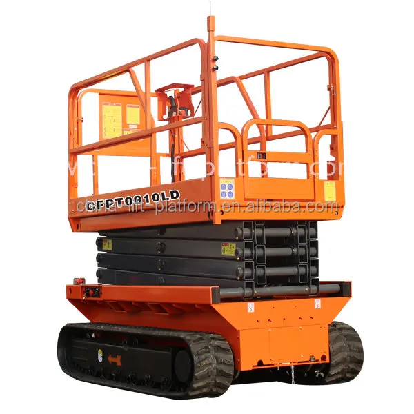  New 6M 8M Crawler Self Propelled Scissor Lift Track Type For