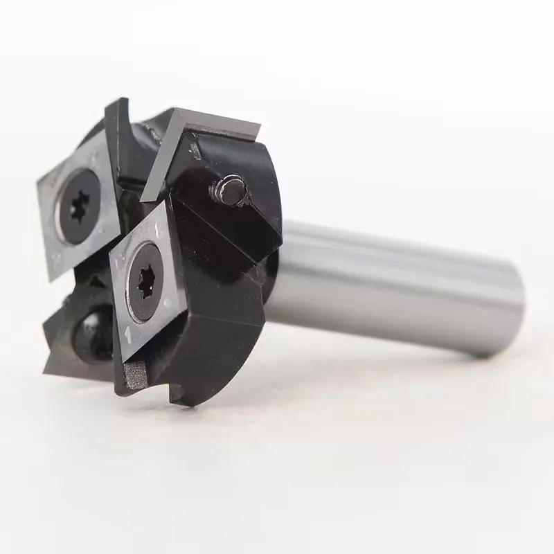 Replaceable Blade Planing Router Bit 6mm/8mm/12mm/ 1/4'  1/2' Shank  Face End Milling Cutter CNC Surfacing Router Bit for Wood