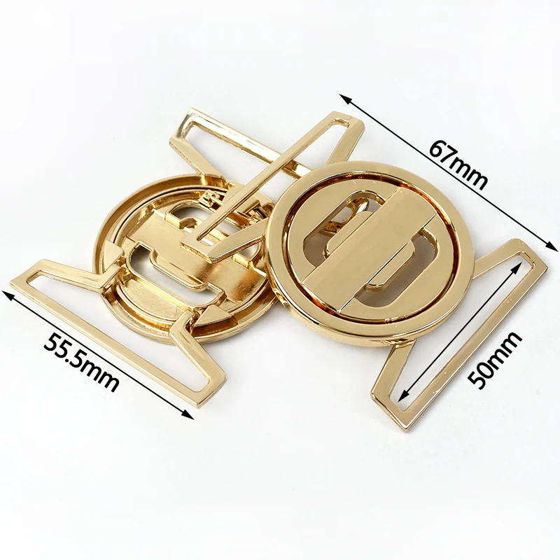 MeeTee AP405 50mm Handbag Belt Button Zinc Alloy Clothing Decorative Buttons for Fashion Bags Garments and Accessories
