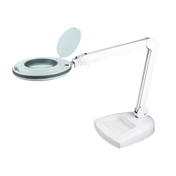 Professional Dimmable Changed Freely Magnifier Lamp Magnifying Desk Clamp Lamp Factory Price Beauty Cosmetic Lamp