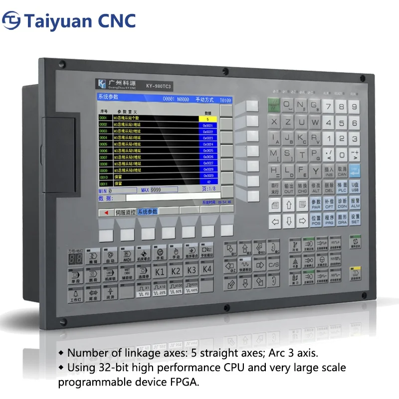 High Quality CNC Lathe Control System CNC Controller Cnc  5 Axis Controller Lathe and Turning Center 980TC3