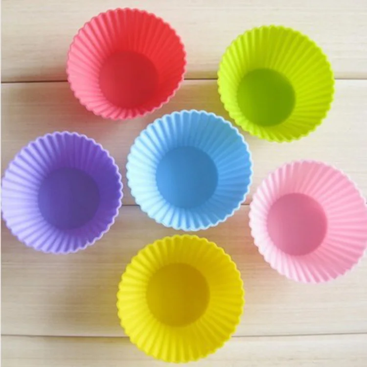 Reusable Homemade Mini Silicone Pastry Muffin Molds Cupcake Liners Baking Cups
