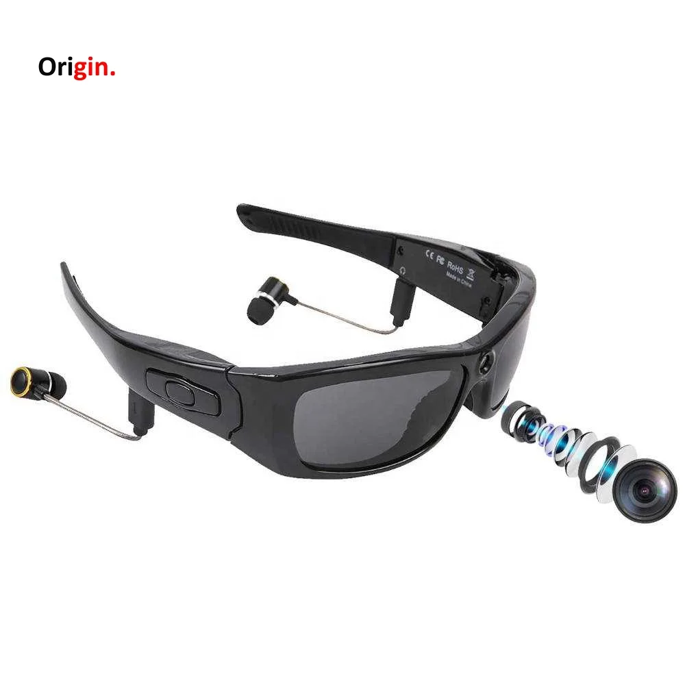 FULL HD 1080P Smart Sunglasses with Camera Multi-Functional MP3 Player Outdoors Cycling Jogging Sport Sunglasses