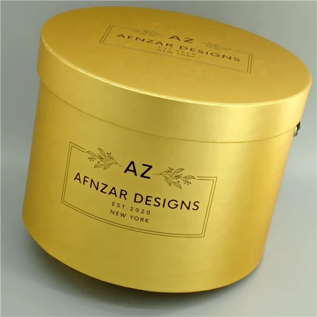 Round gift box for dry flowers packaging