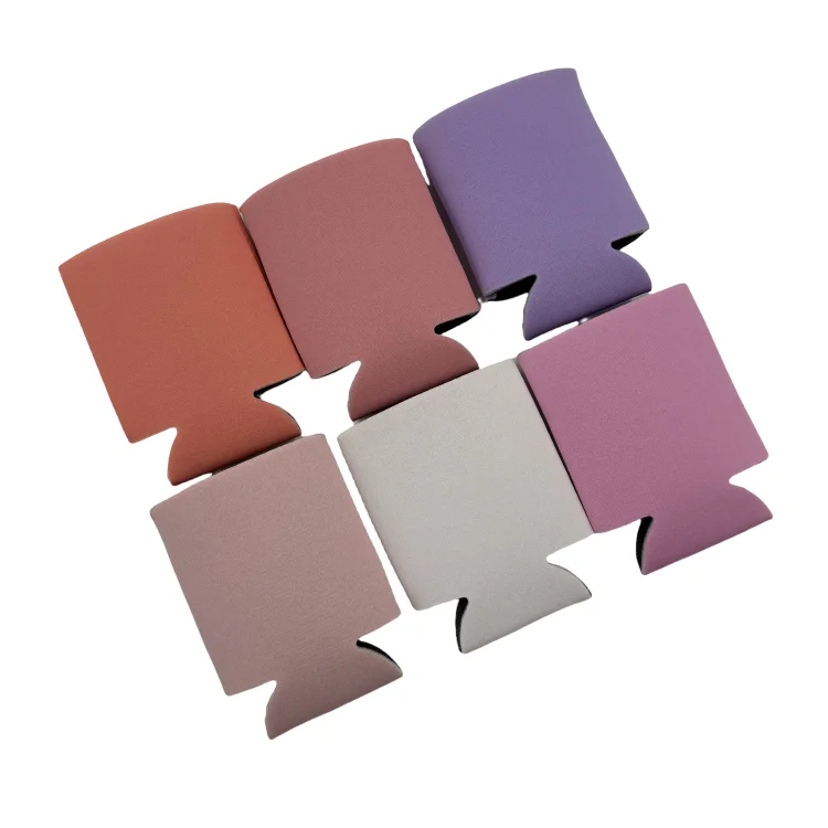 OEM Can Cooler Coolies Sleeves Blank Poly Foam - Collapsible DIY Customizable 12oz Cold Beer Soda Insulator for Parties Weddings