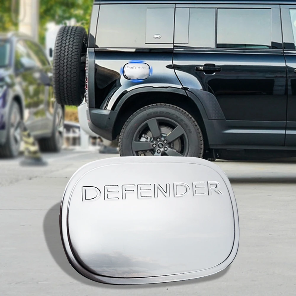  1 шт. из нержавеющей стали для 2020 land rover защиты Авто газа топливного бака эксклюзивный чехол с логотипом декоративные