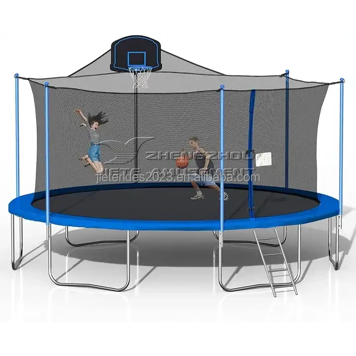 Outdoor Children large Rectangle garden Trampoline Big Rectangular Jumping Trampoline bed manufacturer sale for kids