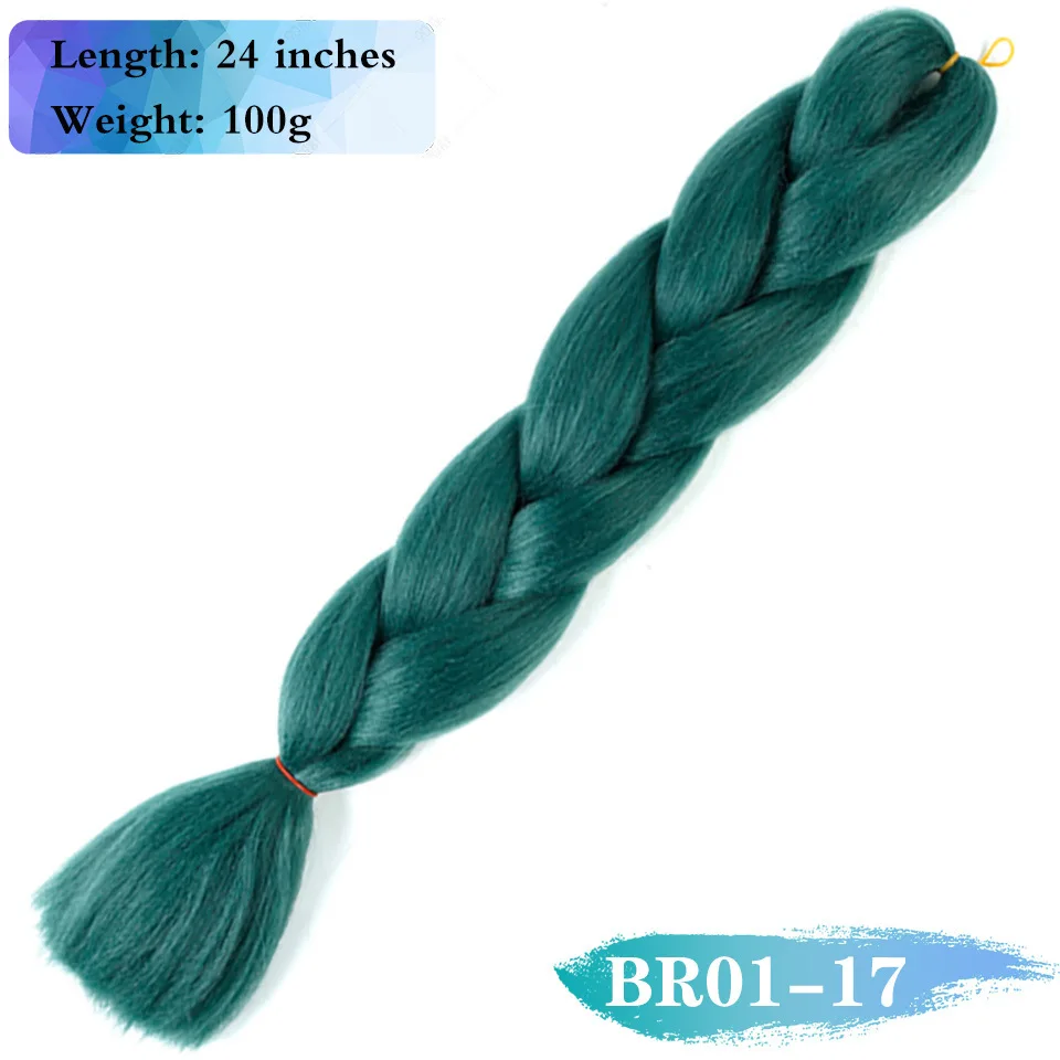 24inch Jumbo Braids Ombre Jumbo Braiding Hair Coloured Synthetic Braid Wigs Crochet Blonde Hair Extensions
