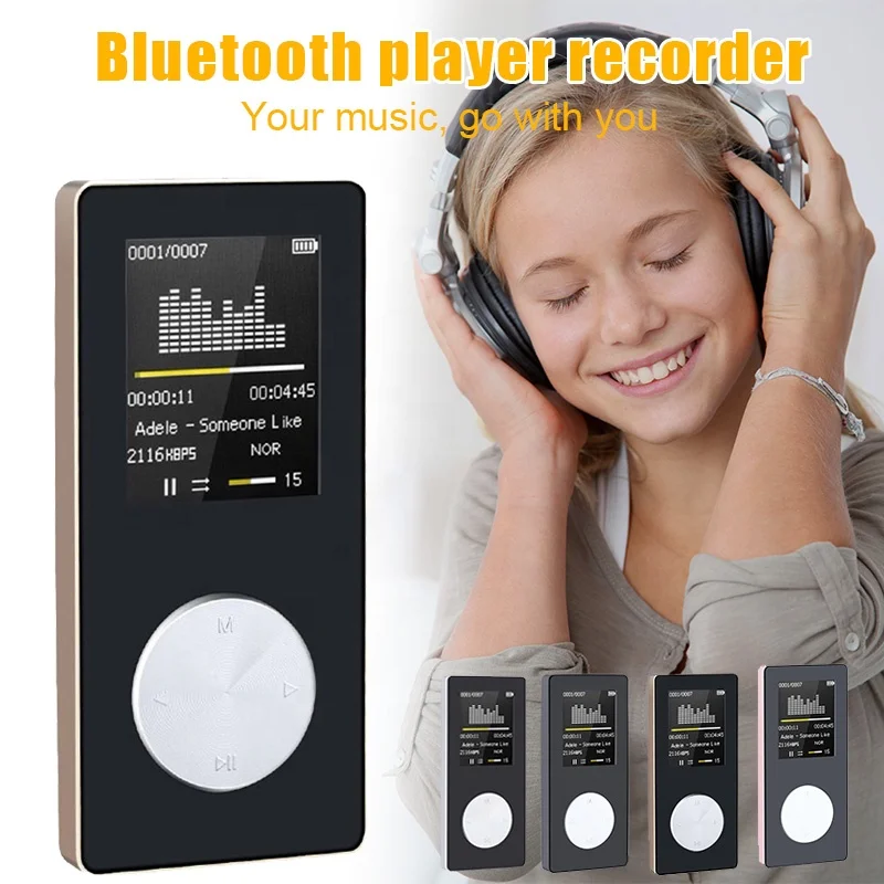 Портативный MP3 MP4 музыкальный плеер Walkman диктофон без потерь ручка FM-радио