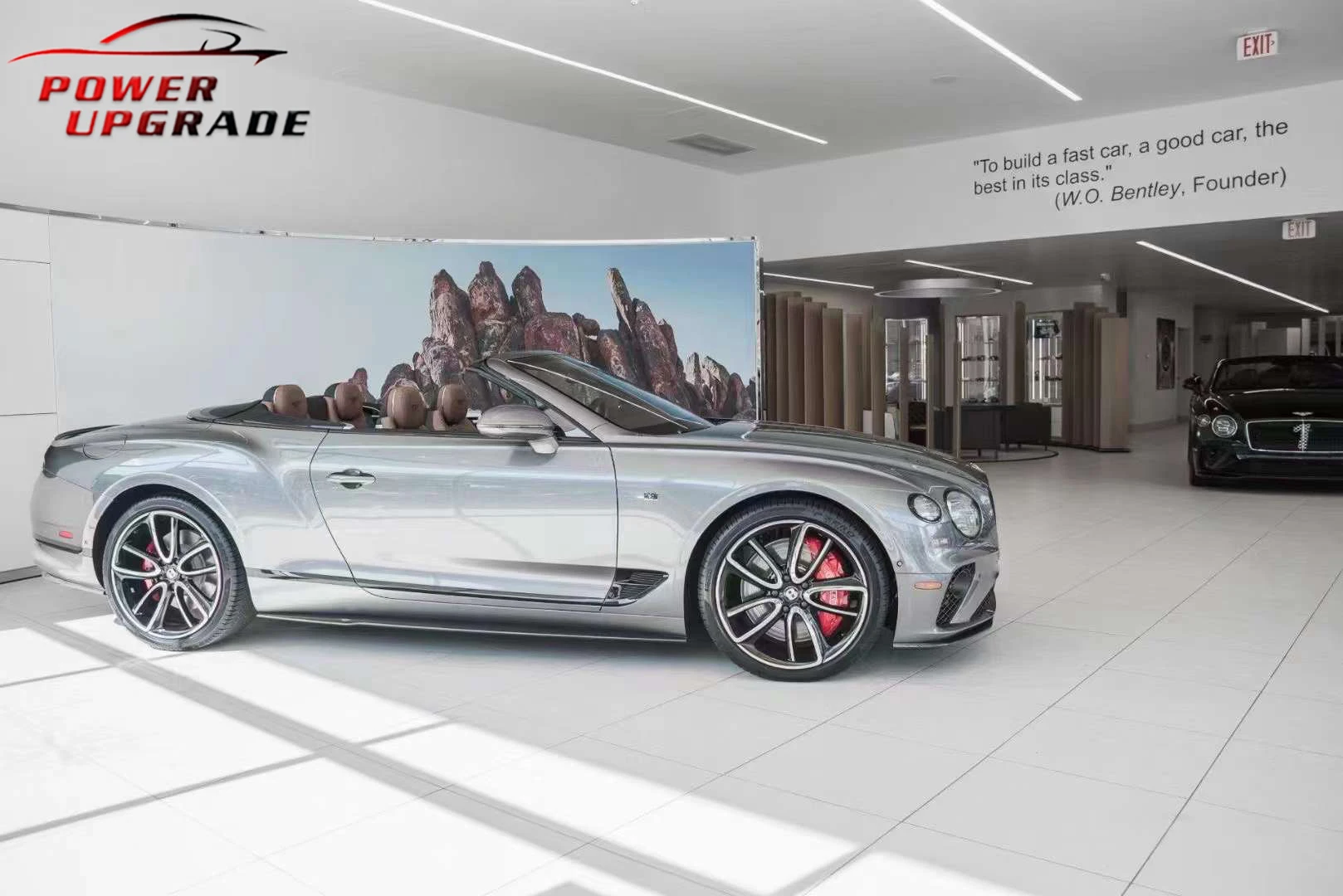 For Bentley Continental GT W12 Style Carbon Fiber Body kit Front Bumper Lip Side Skirts Diffuser Spoiler Body Kit