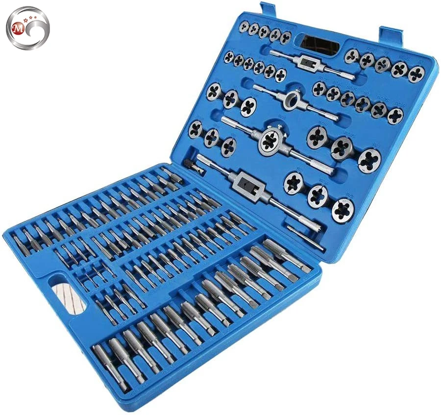 GOLDMOON 32pcs 40PCSMetric Hardened Steel Combination Garage Tool Kit Tap and Die Set