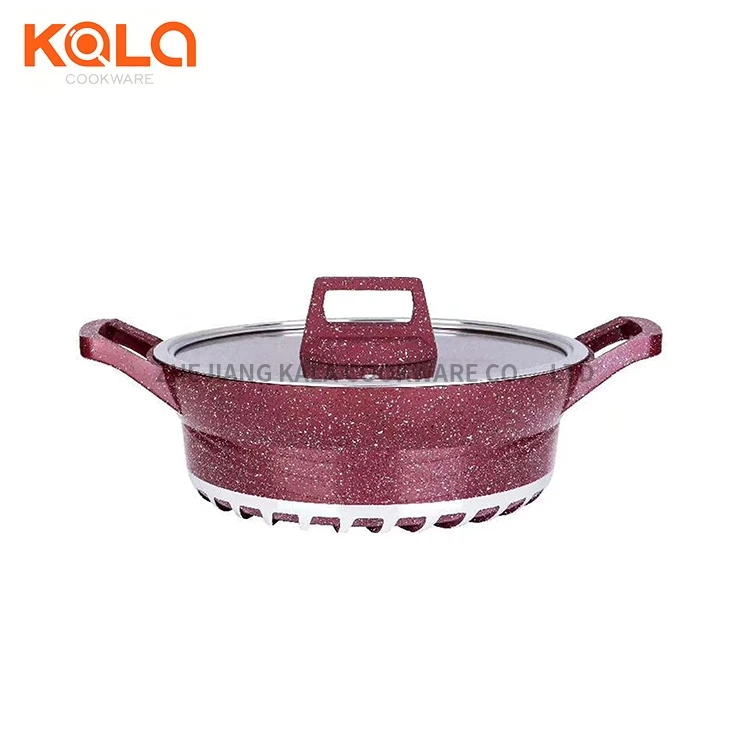 Luxury Square Soup Pot Set 10pcs Non-Stick Cookware Set Large Capacity Casseroles Pots and Pans Sets Hot Sale Kitchen Supplie