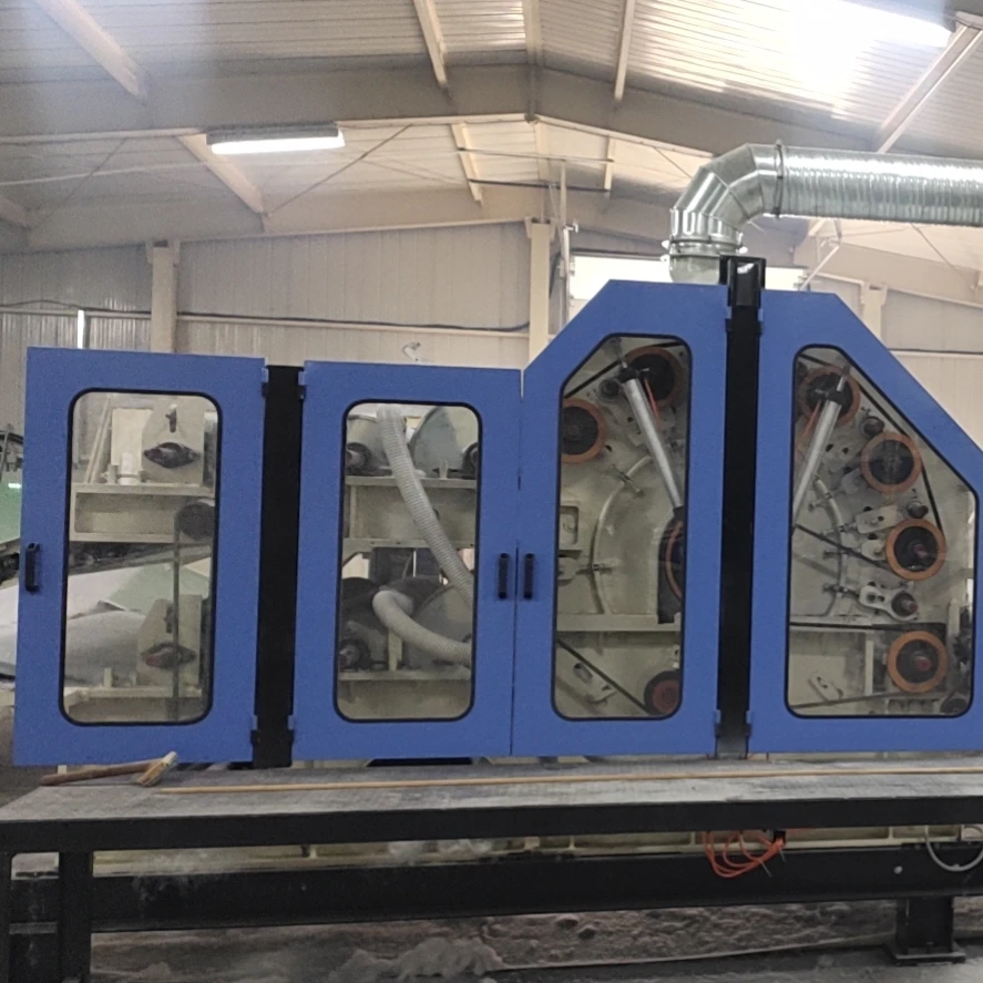 AL-- PET Fiber Nonwoven Double Cylinder Double Doff Carding  Making machine Carpet/Geotextile/Wadding Non woven Machine