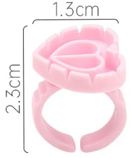 Pink/blue/white Eyelash Glue Cup 100pcs/bag Easy Fan Cup Lash Extensions Ring Blooming Sun Flower Glue Cup