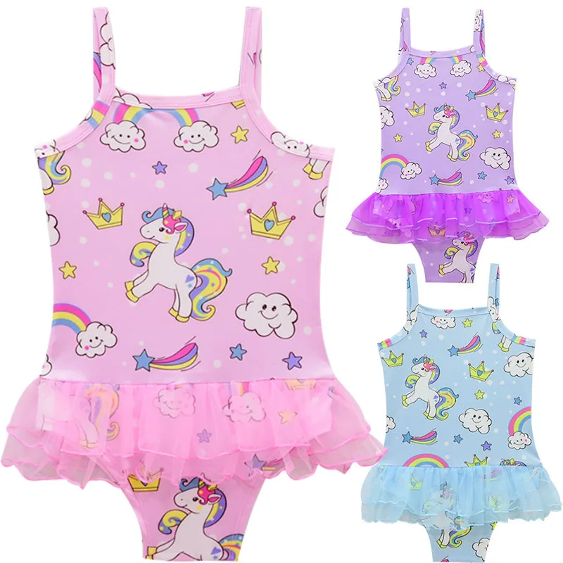 Unicorn bikini  lovely children swimwear thong beachwear teen little girl baby micro kids bikini model unicorn swimsuit