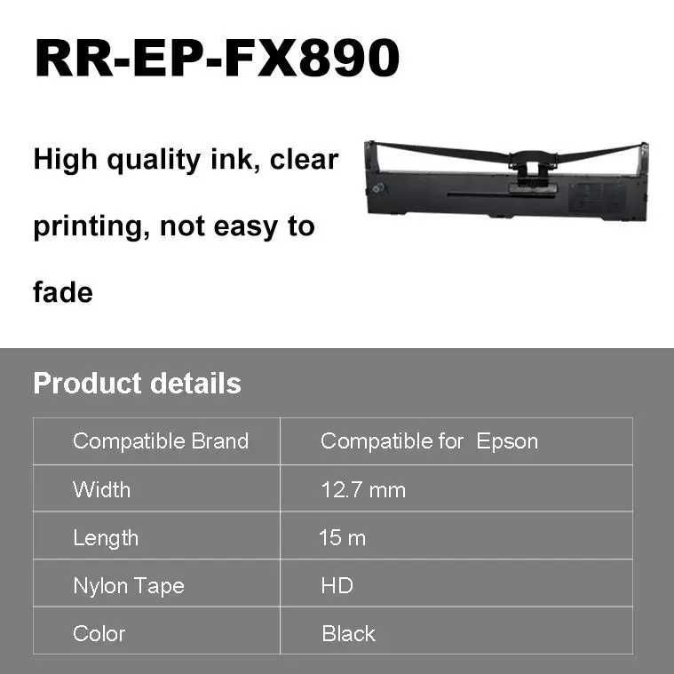 Кассета с чернильными лентами совместимая LQ590 LQ595K FX890 S015337 S015329