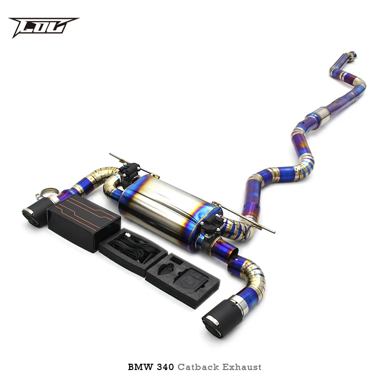 Factory outlet Titanium Catback Exhaust For BMW 340/340i 3.0T 2016-2023 Exhaust System Exhaust Pipe Muffler Escape