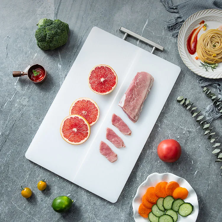 High Quality Kitchen Rectangle Custom White Chopping Pe Plastic Cutting Boards