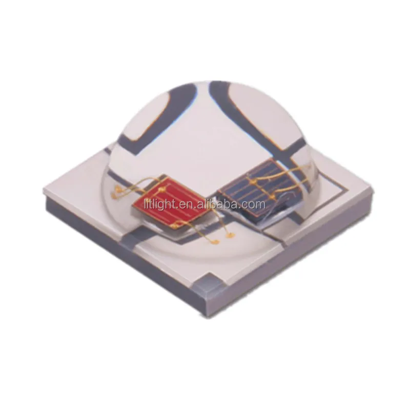 415+620+850nm Medical Beauty Phototherapy Light Source 3*3W 410nm-415nm 850nm 620nm-630nm UV IR Red Trinity Bead 5050 SMD LED 9W