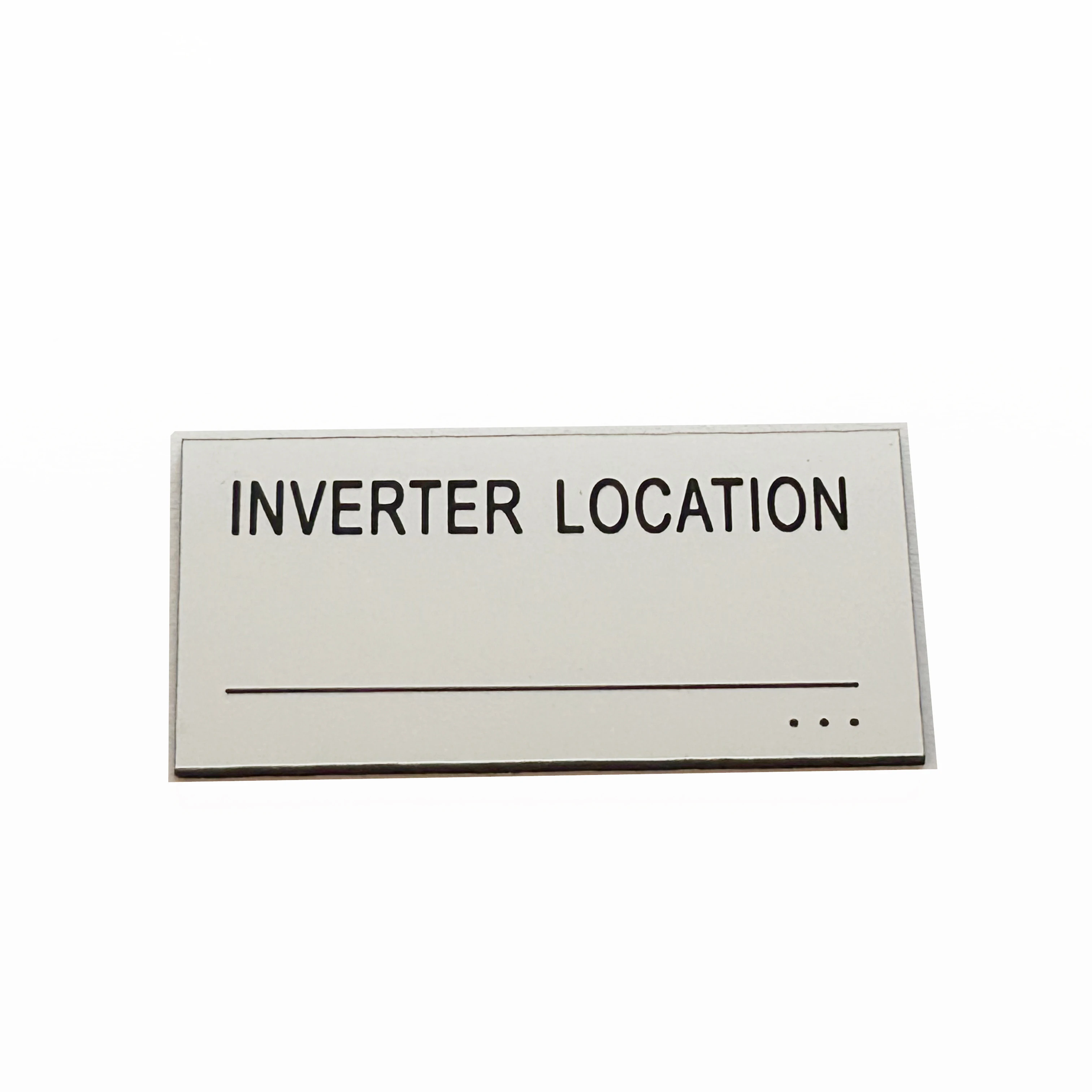 Inverter Location solar label PV Array D.C. Isolator custom sticker engraving self adhesive  photovoltaic arrays