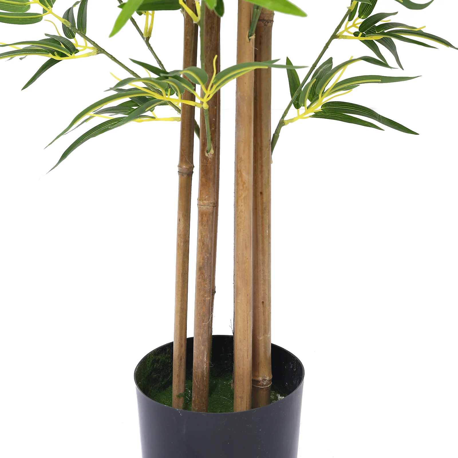 Artificial Bonsai Tree Nandina Faux Bamboo Plant  Potted Artificial House Plants for Garden Home Office Bathroom Decoration