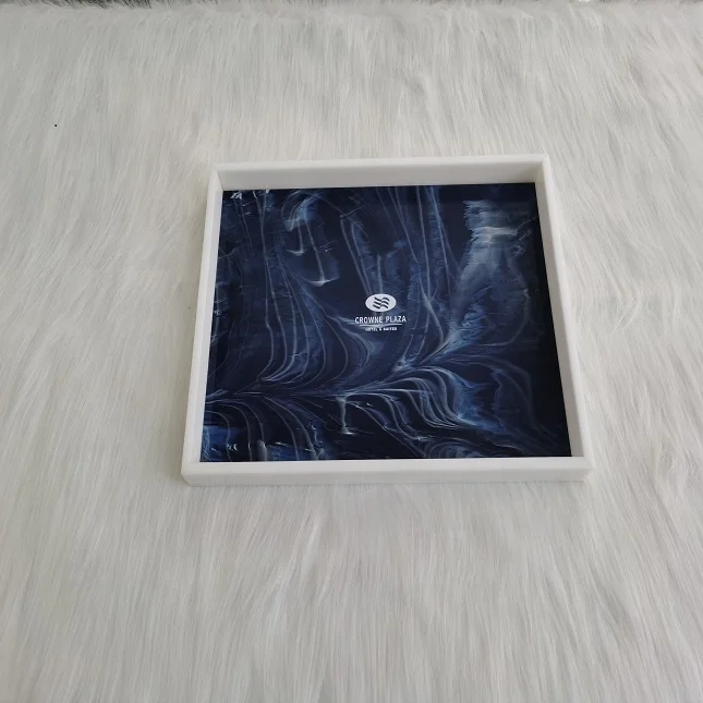 Wholesale customize cheap plexiglass hotel acrylic storage shower shelf serving display tray