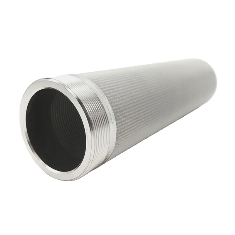 stainless steel filter tube stainless steel filter mesh sinter metal fiber felt filter cartridge for water treatment