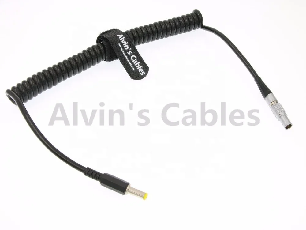 2 Pin Male to DC Coiled Twist Power Cable for Teradek