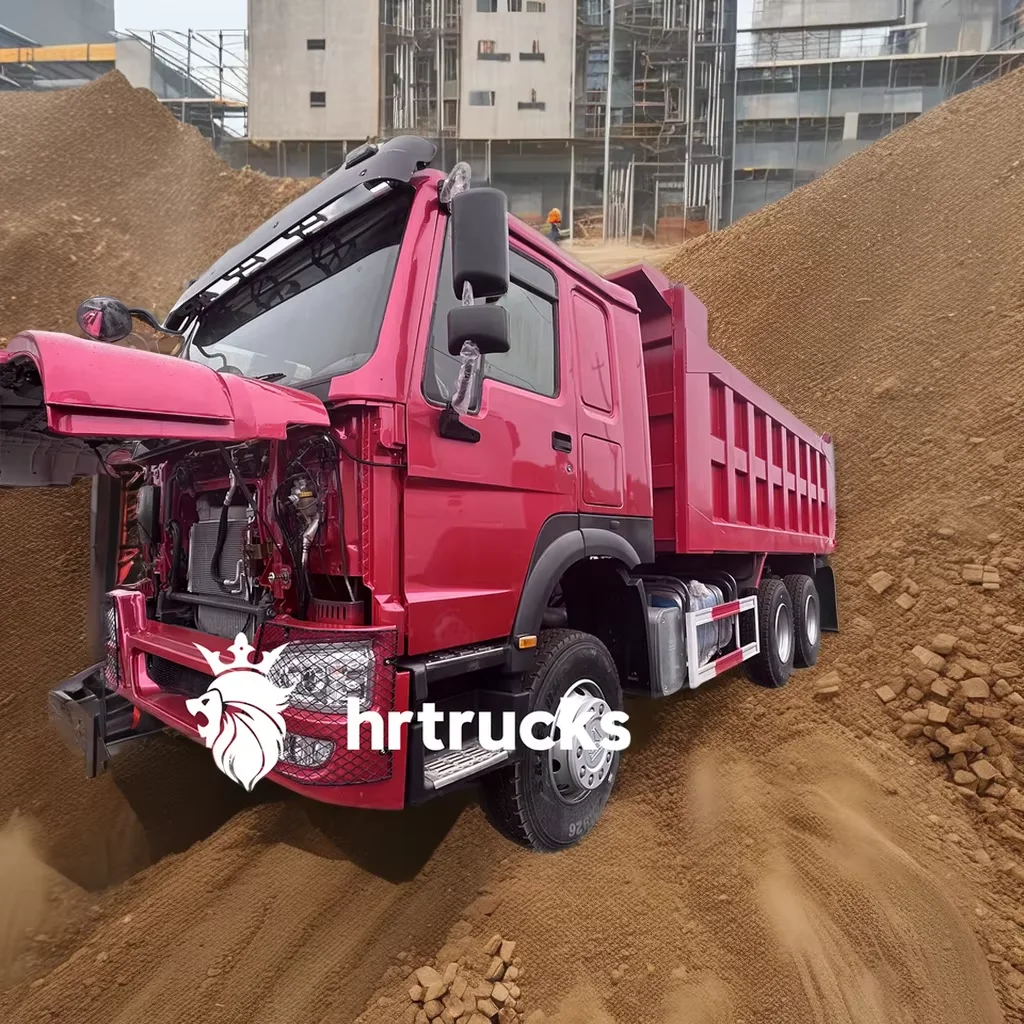 Б/у самосвал Howo 6x4 с сегментом мини-грузовика мощностью 400 л.с. дизельное топливо правое и левое рулевое управление вес автомобиля 30 т брутто