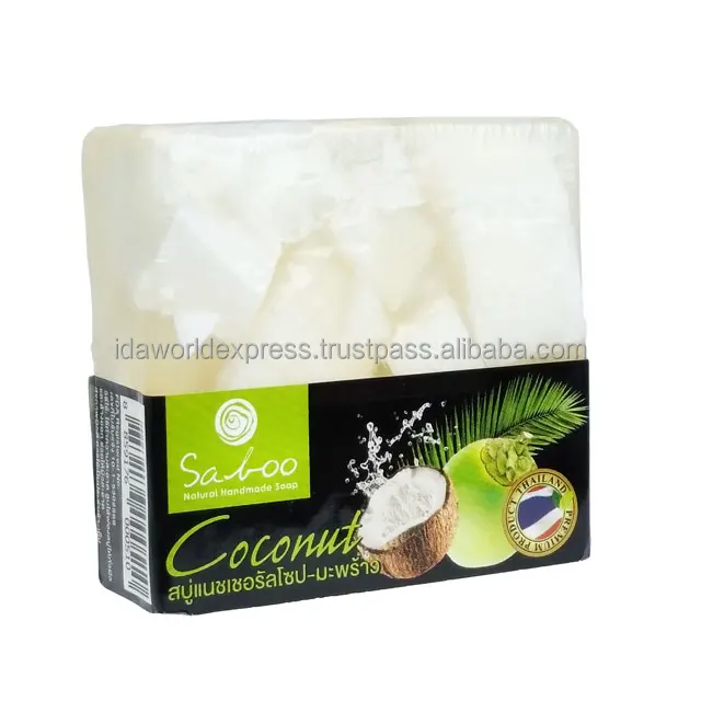 Coconut Handmade Soap A Natural Thai Herbal Soap 100% Virgin Oil Based