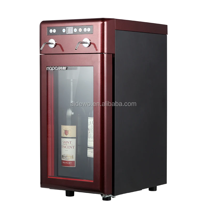 220V Wine Dispenser With Compressor Refrigerator Automatic Compressor 2 Bottles Wine Dispenser
