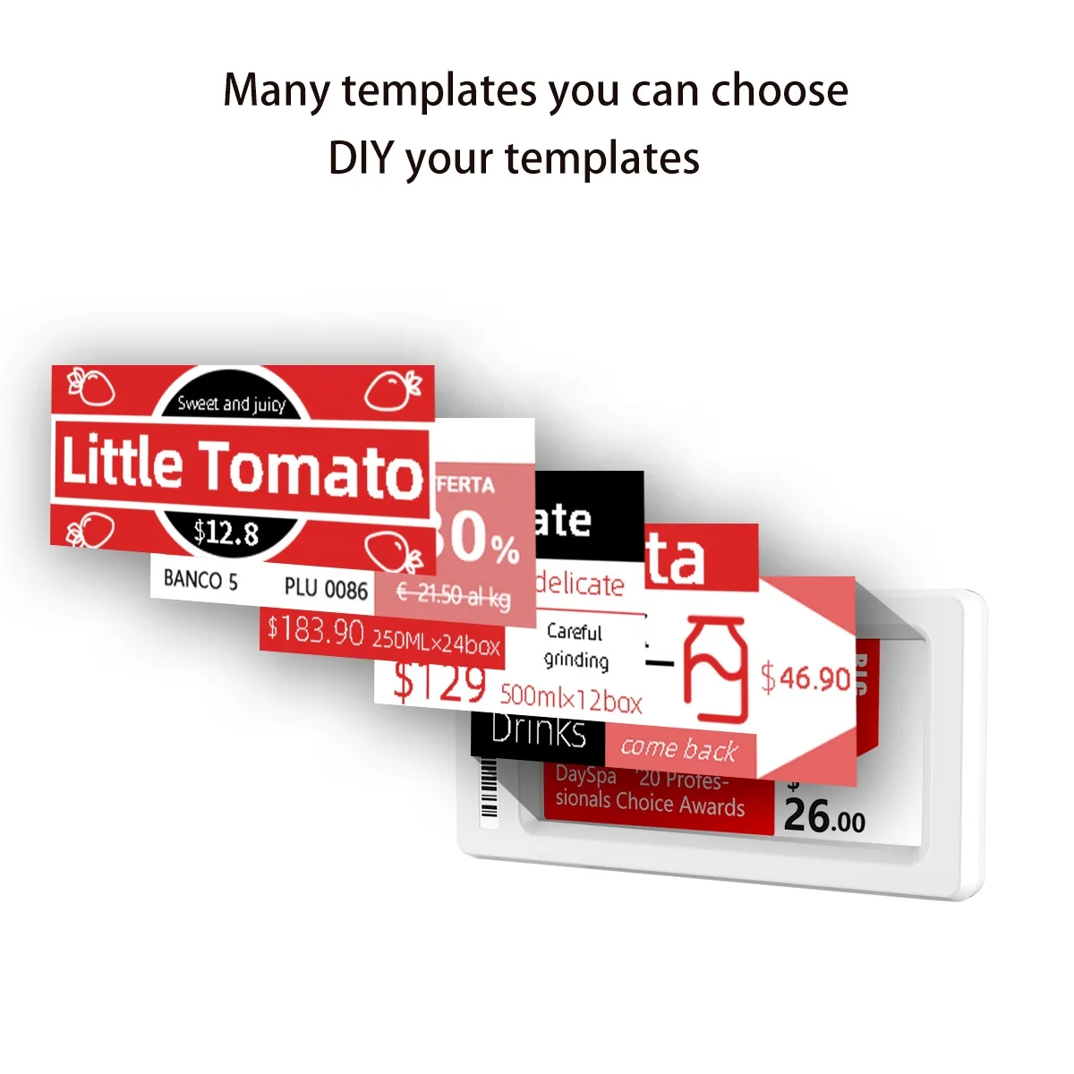 YalaTech 2.4GHz Electronic Shelf Label Cloud System esl demo kit Digital Signage and Displays Shelf Label Epaper Display Screen