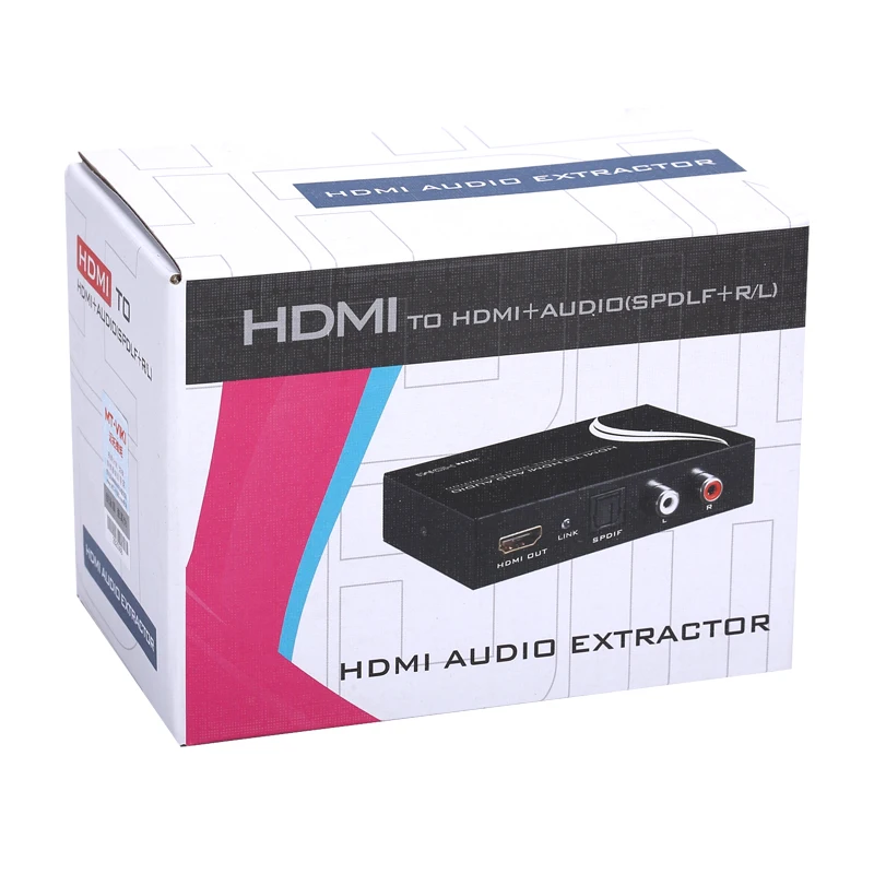 MT-VIKI MT-HA12 OEM ODM 1080p 60hz Hdmi Audio Separator Hdmi to Hdmi+Audio+Spdif+R/L Audio Signal Converter Audio Splitter