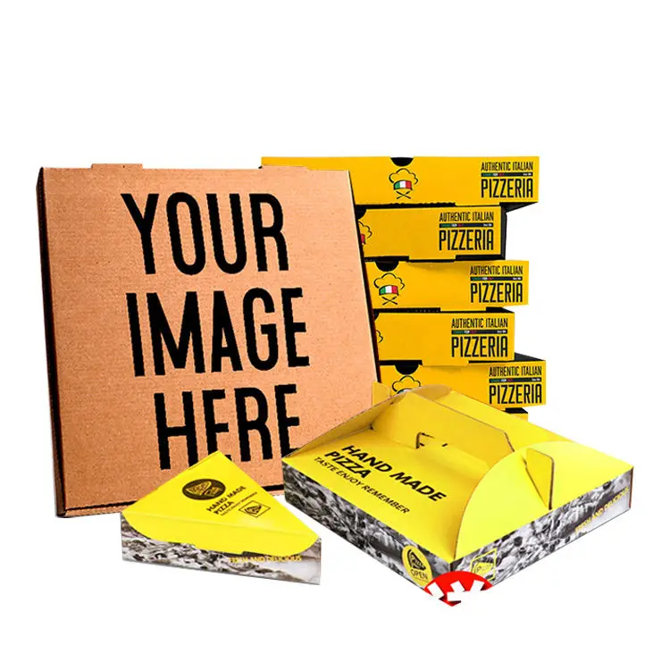 Hot selling logo round pizza slice box price 12 inch pizza delivery boxes wholesale for scooter