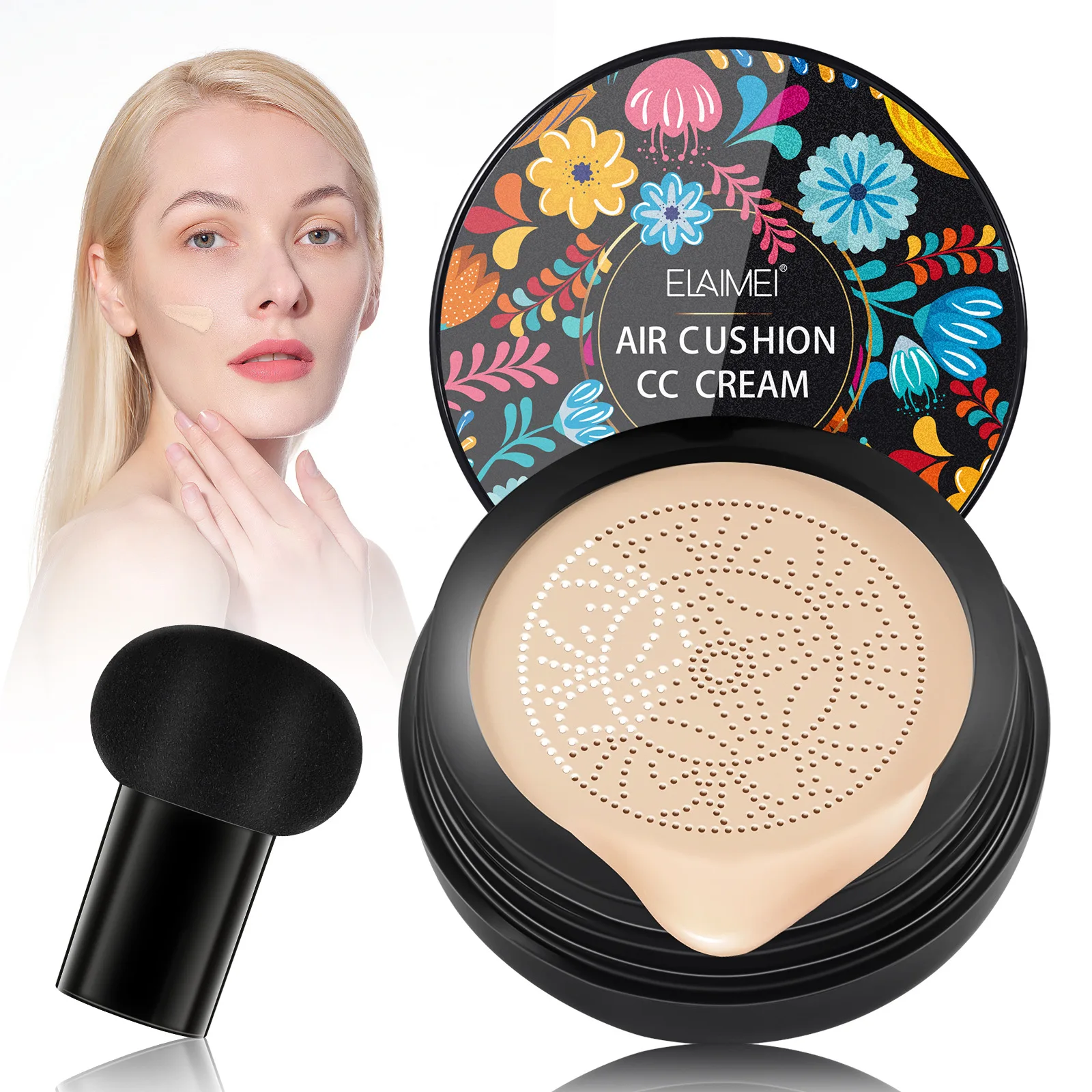 OEM ODM Mushroom Head Air Cushion BB Cream Concealer Lasting Nude Makeup Moisturizing Pigment CC Liquid Foundation bb face cream