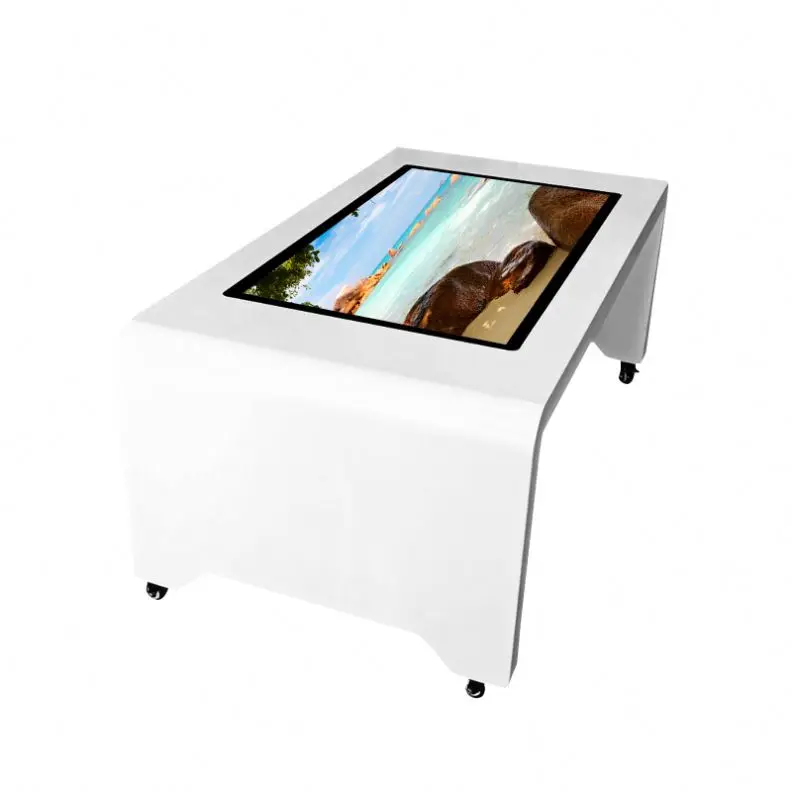 Poling 43 55 Inch table style interactive lcd Multi touch screen game table display desk
