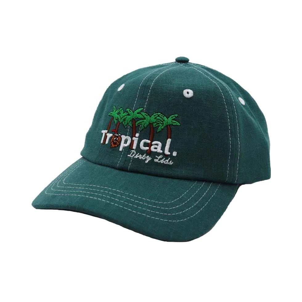 Hemp Hats 6 Panel custom fashion Embroidery  Custom sports hats Hemp lids unisex hats