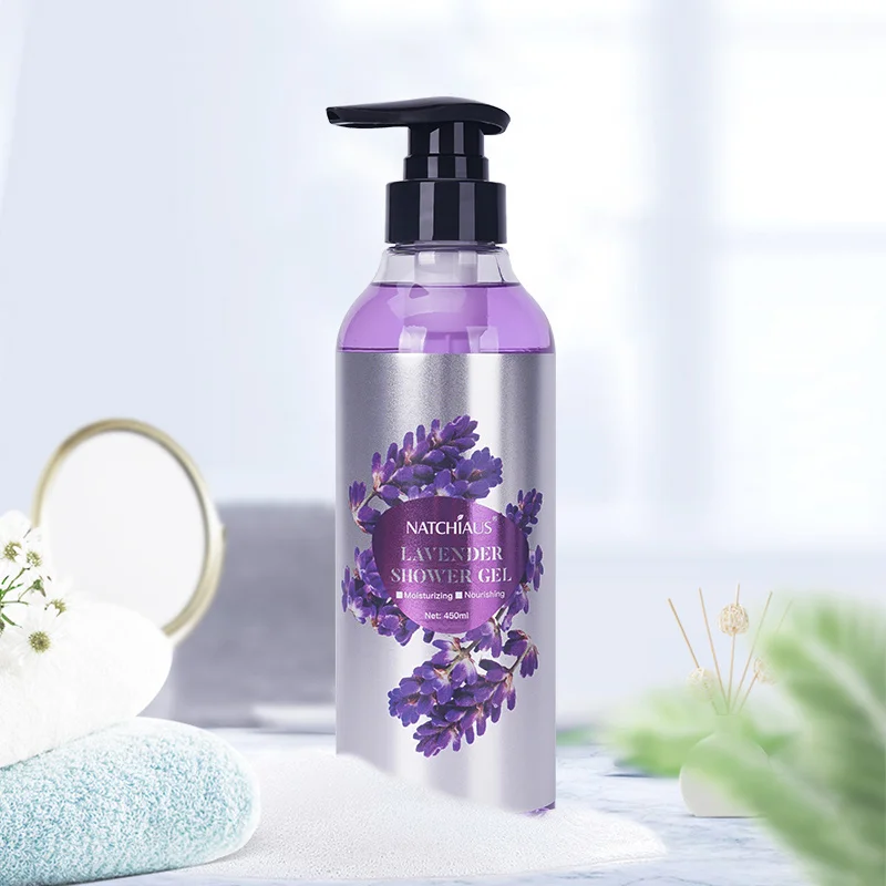 
OEM China factory private label lavender bath body wash 