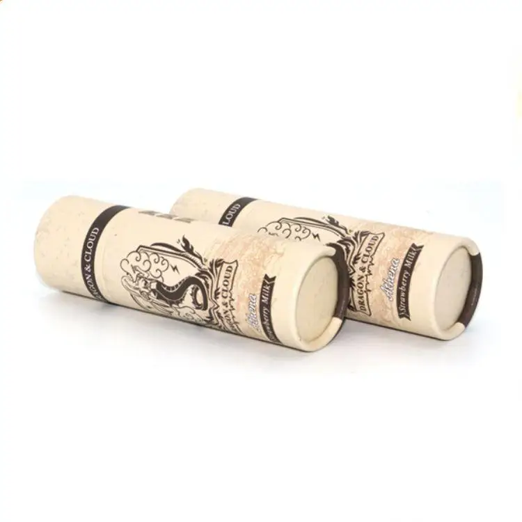 Custom Logo Round Food Paper Tubes Tea Packaging Boxes China Factory Cosmetic Push Up Cardboard Small Kraft Paper Tube Packaging