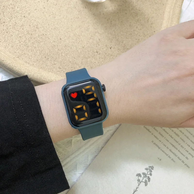 2023 LED electronic vintage kids watch creative outdoor sports circular boys watches for men