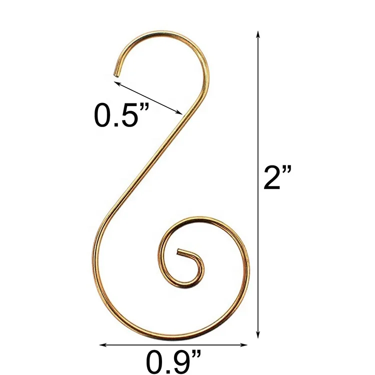 Christmas Ornament Tree Hangers Baubles Ball Metal Hook Xmas S Hooks