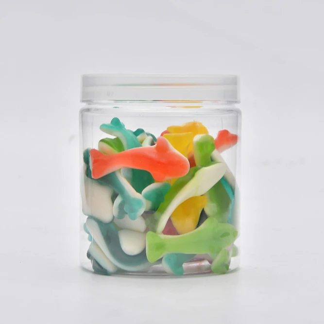 Private label fish shaped chewy soft candy gummy confectionery