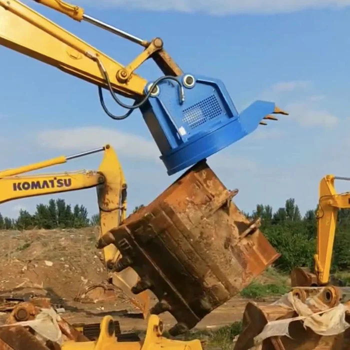 Excavator Scrap Magnets Hydraulic Magnet with Teeth