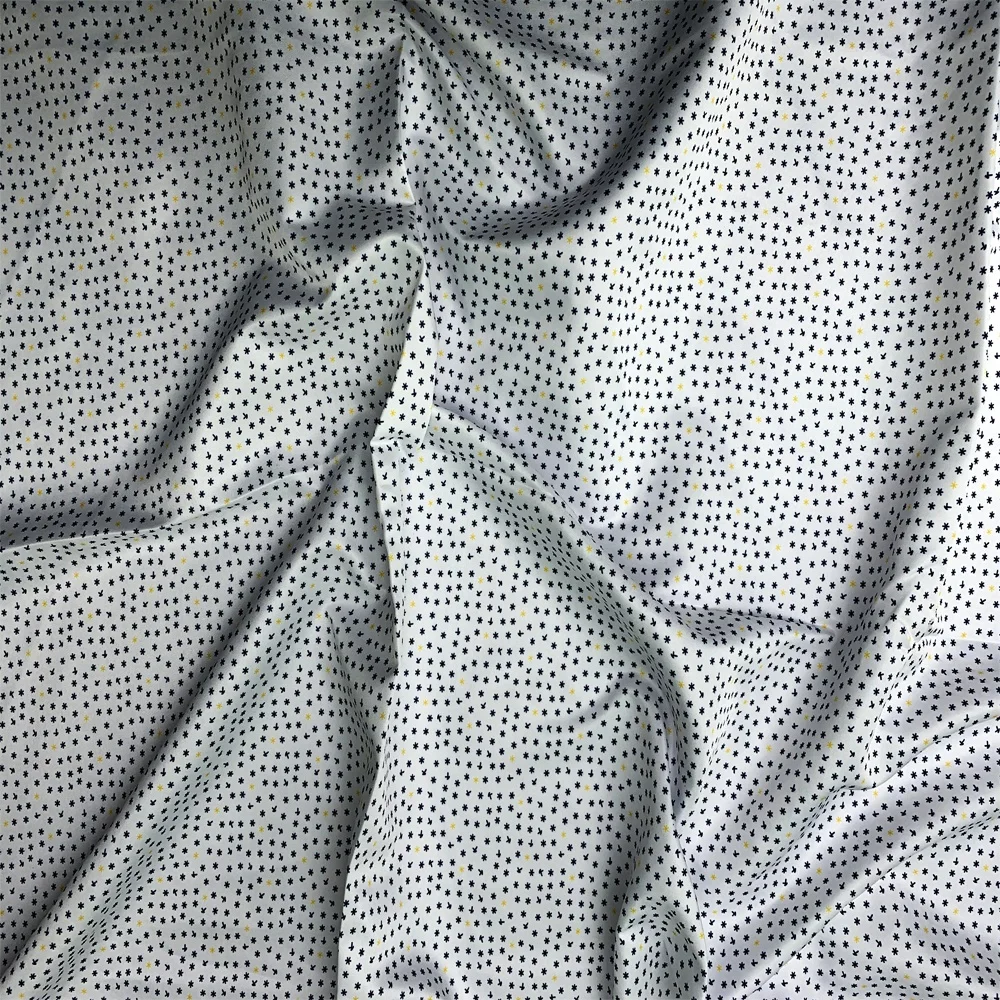 2021 Popular No MOQ Custom Microfiber 100% Polyester Twill Woven Peach Skin Flower Print Fabric