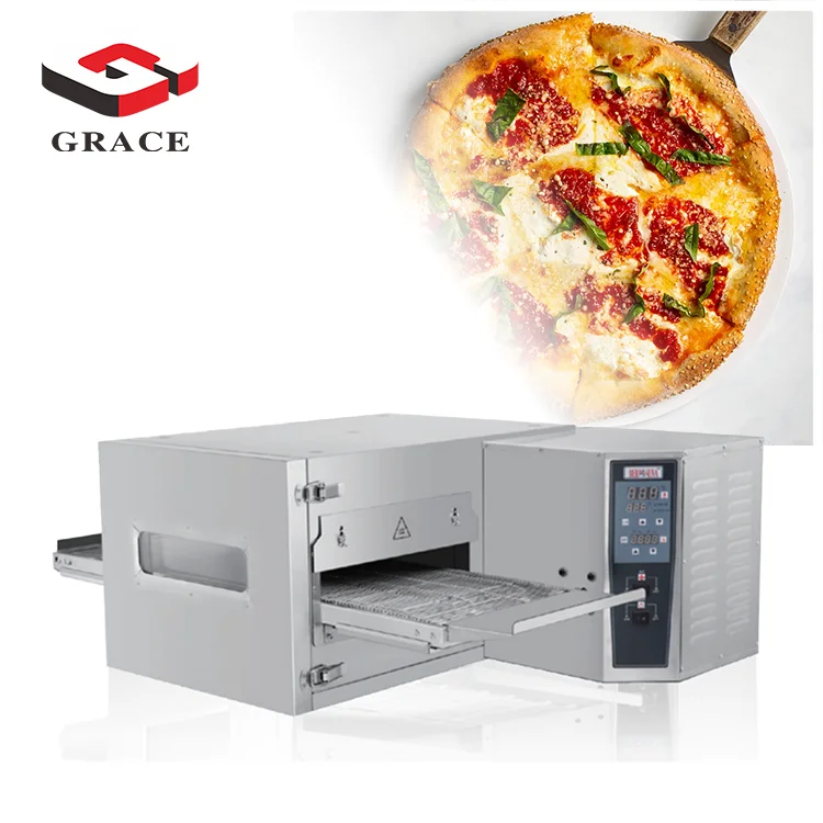conveyor pizza oven China Cheap Stainless Steel Commercial Kitchen Equipment Bake Pizza Bakery Deck Oven machine counter top con