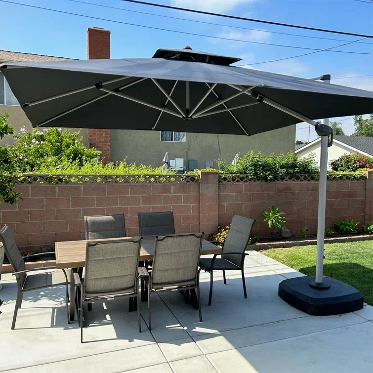 Garden Patio Restaurant Cafe Hotel Luxury Outdoor Commercial LargeParasol Big Size Parasol Sun Rome Umbrella