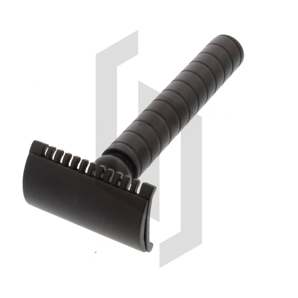 Metal stainless steel double edged blade straight safety razor shaving travel set,long handed butterfly open cut throats razor