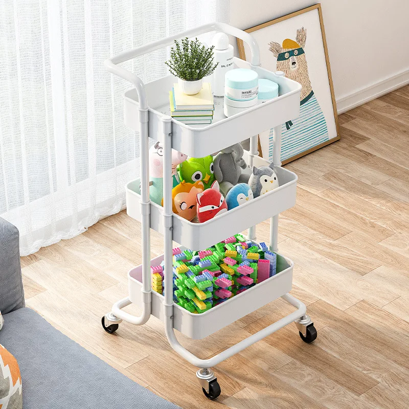 2/3/4 Tier Slim Kitchen Storage Organizer Rolling Trolley Rolling Craft Storage Cart with Wheels