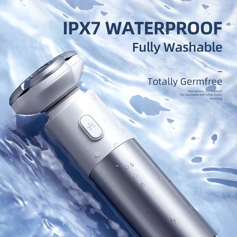  Intelligent Smart Type App Connected Electric Shaver Portable Dry Wet Triple Blade Waterproof Shaving Razor For