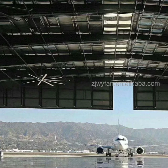 6,72 м 22 фута коммерческий Hvls большой потолочный вентилятор с прямым приводом Pmsm мотор потолочный вентилятор